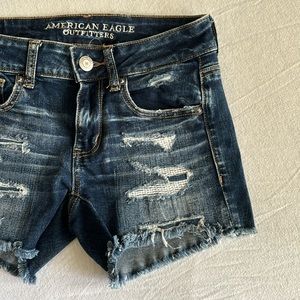 American Eagle Super Stretch Denim Shorts sz 2